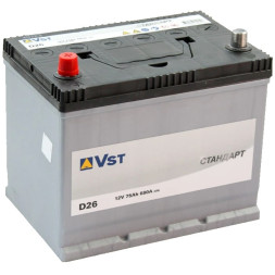 Аккумулятор автомобильный VST Стандарт D26R-3, 75 Ач 680А Аккумулятор автомобильный VST Стандарт D26R-3, 75 Ач 680А