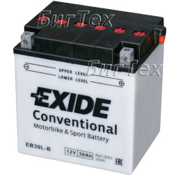 Мото аккумулятор EXIDE EB30L-B 30 Ач Мото аккумулятор EXIDE EB30L-B 30 Ач