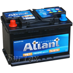Аккумулятор автомобильный ATLANT 75 Ач 680A Аккумулятор автомобильный ATLANT 75 Ач 680A